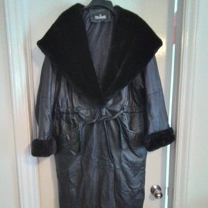 Vintage Full Length Leather Jacket